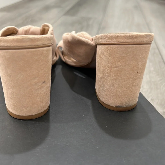 Banana Republic Blush suede chunky heel sandals - Picture 4 of 6